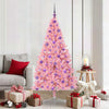 VidaXL Árbol de Navidad artificial preiluminado con 300 LED rosa 180 cm PVC