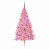 VidaXL Árbol de Navidad artificial preiluminado con 300 LED rosa 180 cm PVC