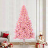 VidaXL Árbol de Navidad artificial preiluminado con 300 LED rosa 240 cm PVC