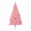 VidaXL Árbol de Navidad artificial preiluminado con 300 LED rosa 240 cm PVC
