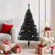 Vidaxx árbol de Navidad artificial preiluminado con 150 LED negro 120 cm PVC