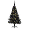 Vidaxx árbol de Navidad artificial preiluminado con 150 LED negro 120 cm PVC