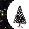 Vidaxx albero di Natale artificiale preilluminato con 150 LED nero 120 cm PVC