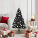 Vidaxx albero di Natale artificiale preilluminato con 150 LED nero 120 cm PVC