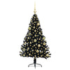 Vidaxx árbol de Navidad artificial preiluminado con 150 LED negro 120 cm PVC
