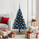 Vidaxx albero di Natale artificiale preilluminato con 150 LED nero 120 cm PVC