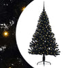VidaXL Árbol de Navidad artificial preiluminado con 150 LED negro 150 cm PVC