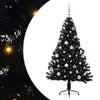 VidaXL Árbol de Navidad artificial preiluminado con 150 LED negro 150 cm PVC