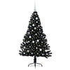 VidaXL Árbol de Navidad artificial preiluminado con 150 LED negro 150 cm PVC