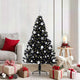 VidaXL Árbol de Navidad artificial preiluminado con 150 LED negro 150 cm PVC