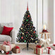 VidaXL Árbol de Navidad artificial preiluminado con 150 LED negro 150 cm PVC