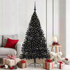 Vidaxx árbol de Navidad artificial preiluminado con 300 LED negro 180 cm PVC