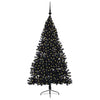 Vidaxx árbol de Navidad artificial preiluminado con 300 LED negro 180 cm PVC