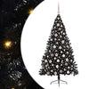 Vidaxx árbol de Navidad artificial preiluminado con 300 LED negro 180 cm PVC