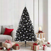 Vidaxx albero di Natale artificiale preilluminato con 300 LED nero 180 cm PVC