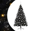 Vidaxx árbol de Navidad artificial preiluminado con 300 LED negro 180 cm PVC
