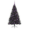 Vidaxx árbol de Navidad artificial preiluminado con 300 LED negro 180 cm PVC