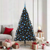 Vidaxx albero di Natale artificiale preilluminato con 300 LED nero 180 cm PVC