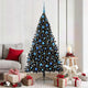 Vidaxx árbol de Navidad artificial preiluminado con 300 LED negro 180 cm PVC