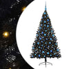 Vidaxx árbol de Navidad artificial preiluminado con 300 LED negro 180 cm PVC