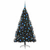 Vidaxx árbol de Navidad artificial preiluminado con 300 LED negro 180 cm PVC