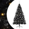 VidaXL Árbol de Navidad artificial preiluminado con 300 LED negro 210 cm PVC