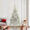 Albero di Natale artificiale preilluminato Vidaxx con 300 LED argento tappo da 210 cm