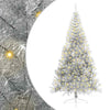 Vidaxx árbol de Navidad artificial preiluminado con 300 LED plateado 210 cm