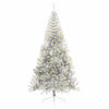 Albero di Natale artificiale preilluminato Vidaxx con 300 LED argento tappo da 210 cm
