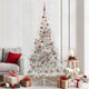 Vidaxx árbol de Navidad artificial preiluminado con 300 LED plateado 210 cm