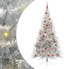 Albero di Natale artificiale preilluminato Vidaxx con 300 LED argento tappo da 210 cm