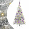 Vidaxx árbol de Navidad artificial preiluminado con 300 LED plateado 210 cm
