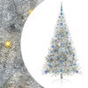 Vidaxx árbol de Navidad artificial preiluminado con 300 LED plateado 210 cm