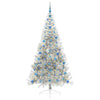 Vidaxx árbol de Navidad artificial preiluminado con 300 LED plateado 210 cm