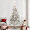 Árbol de Navidad artificial vidaxx preiluminado con 300 LED plateado 240 cm
