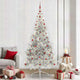 Árbol de Navidad artificial vidaxx preiluminado con 300 LED plateado 240 cm