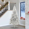 Árbol de Navidad artificial vidaxx preiluminado con 300 LED plateado 240 cm