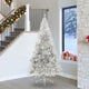 Vidaxx albero di Natale artificiale preilluminato con 300 LED argento tappo da 240 cm