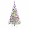 Vidaxx albero di Natale artificiale preilluminato con 300 LED argento tappo da 240 cm