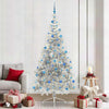 Árbol de Navidad artificial vidaxx preiluminado con 300 LED plateado 240 cm