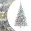 Árbol de Navidad artificial vidaxx preiluminado con 300 LED plateado 240 cm
