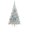 Árbol de Navidad artificial vidaxx preiluminado con 300 LED plateado 240 cm