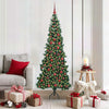 Albero di Natale artificiale angolare Vidaxx con 300 LED verdi 180 cm in PVC e metallo