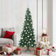 Vidaxx árbol de Navidad artificial de esquina con 300 LED verde 180 cm PVC y metal