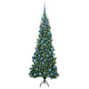 Vidaxl hoek kunstkerstboom met 300 led groen 180 cm pvc en metaal