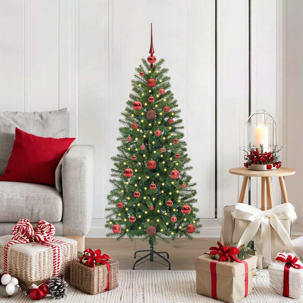 Albero di Natale artificiale Vidaxx con 150 LED con standard verde 120 cm PE e PVC