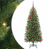 Albero di Natale artificiale Vidaxx con 150 LED con standard verde 120 cm PE e PVC
