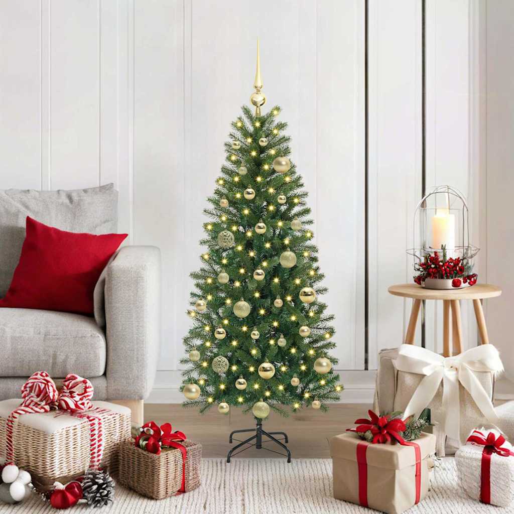 Albero di Natale artificiale Vidaxx con 150 LED con standard verde 120 cm PE e PVC