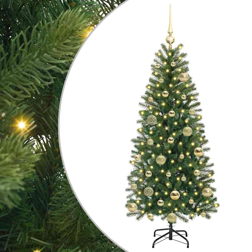 Albero di Natale artificiale Vidaxx con 150 LED con standard verde 120 cm PE e PVC