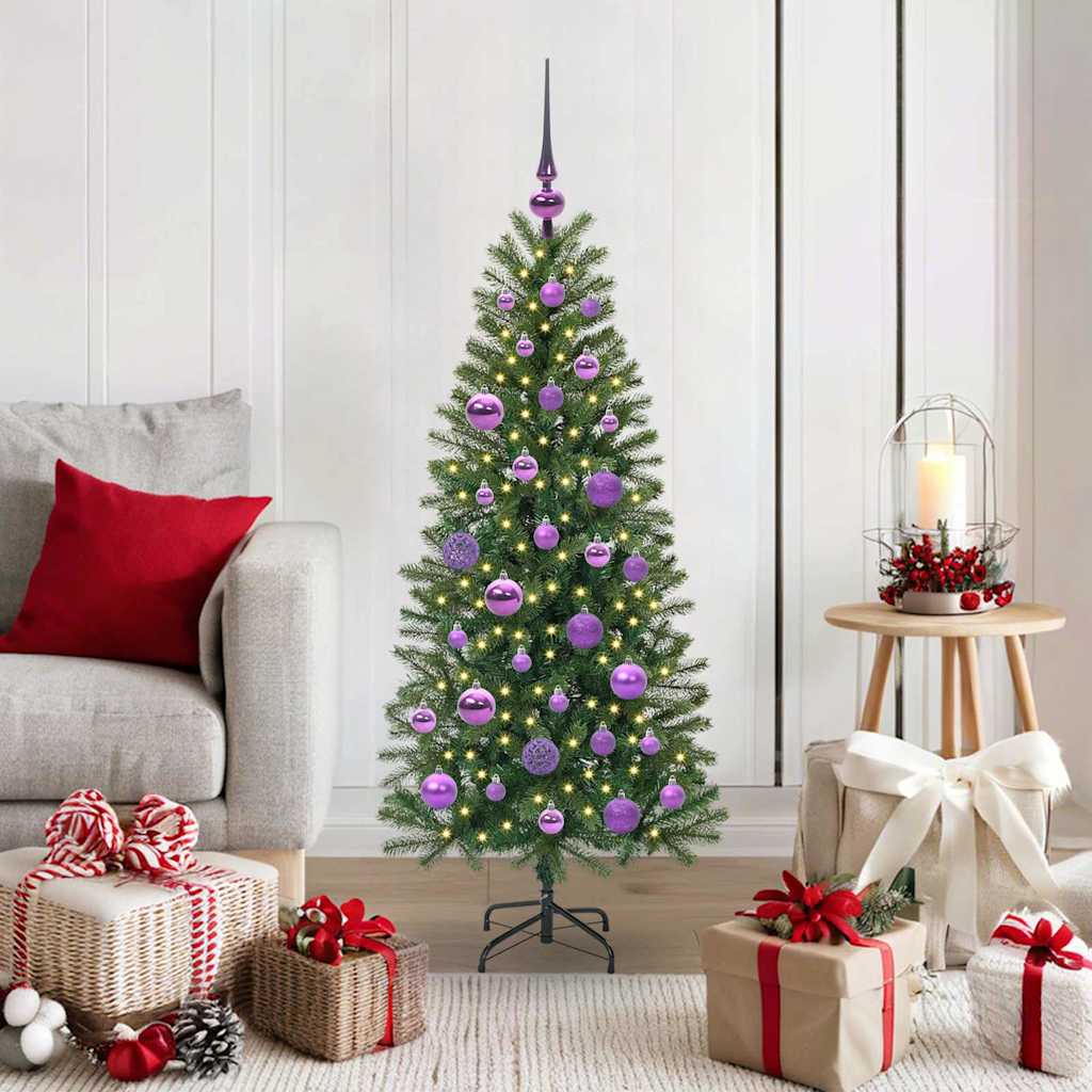 Albero di Natale artificiale Vidaxx con 150 LED con standard verde 120 cm PE e PVC